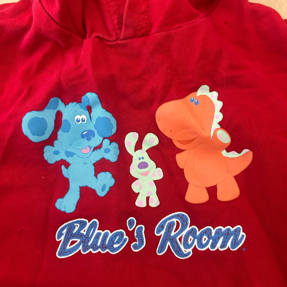 Vintage Y2K 2005 blues clues nick jr pullover hoodie size 4t made - Picture 2 of 7